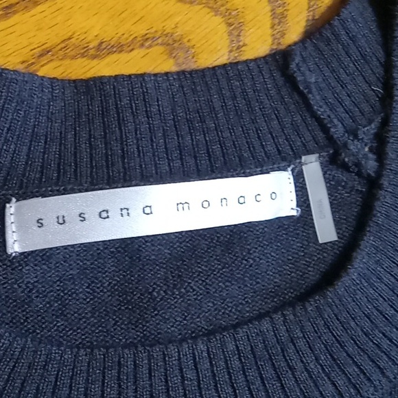 SUSANA MONACO Womens  DRESS Medium Sweater NEW CHARCOAL GRAY GREY ONYX  yy - Picture 8 of 11